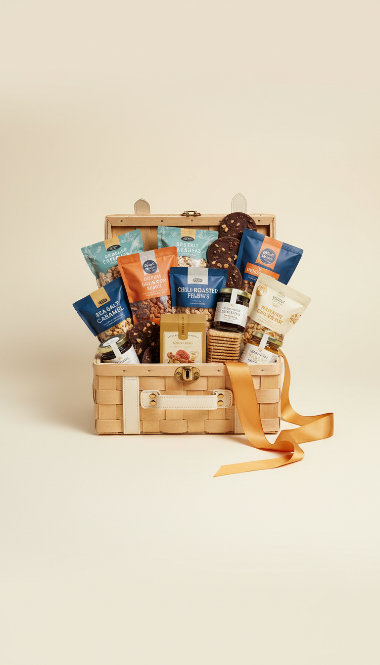 Gourmet Snack Selection Hamper With Artisan Treats